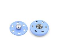 50pcs 8mm - 30mm Bottoni automatici in metallo per abito Bottoni invisibili Piumino Accessori per cucire fai da te, Azzurro, 8mm