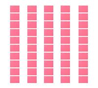 50pcs A5 a 6 fori Copertura per foglie sciolte in plastica opaca PP Copertine traslucide riutilizzabili per report Presentazioni Office scolastico forniture trasparenti rosa