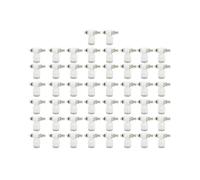 50Pcs Air Flow Control Valve Pneumatic White Adjustment Durable Quick Connector SL6âM5