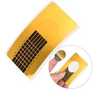 50pcs Allungamento Unghie,Punta dell'unghia UV Gel Estensione Guida Forma Sticker,Sagome per unghie,Estensione Modello Cartine,Manicure Accessorio