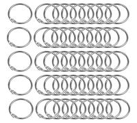 50Pcs Anelli del Libro 3cm Anelli per Fogli Anelli Rilegatura Anelli Metallici da Raccoglitore Anello Portachiavi Apribile Leaf Binder Metallo Libro Anelli Portachiavi per Scrapbooking Album Libro