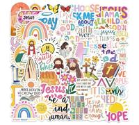 50Pcs Bibbia Citazione Adesivo Estetica Motivazionale per Scrapbook Journal Cassa Del Telefono Bottiglia di Acqua Del Computer Portatile Adesivo Energia Positiva