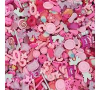 50pcs carino melma charms misto set resina flatback fare forniture per fai da te fabbricazione artigianale e ornamento perline scrapbooking caramelle assortite torta di frutta ornamento