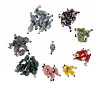 50Pcs che Sta Seduto Plastica Personaggi 1:3 2 Miniture Umano Dipinto Miste