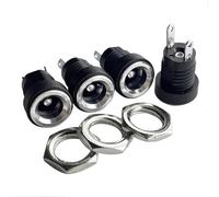 50PCS DC022B 5.5x2.1mm DC Power Socket Jack Femmina Adattatore Connettore | Confezione da 50 jack di alimentazione CC a 2 pin, connettori femmina da 5,5 x 2,1 mm e 3,5 x 1,3 mm per riparazioni fai da