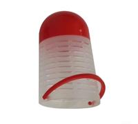 50pcs di plastica Esca di pesca Holder Mesh Cage Kit (bianco piccolo) | Il design a rete tiene l'esca a lungo, attira le scuole di pesci, ideale per la carpa, include 50 pezzi per set