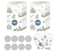 50PCS Drago Baby Shower Scratch Off Carte Drago Baby Shower Decorazioni Drago Scratch Off Gioco Lotteria Biglietti per Baby Shower Sesso Rivela Bomboniere Forniture
