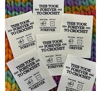 50pcs Etichette per Maglieria Questo Ha Impiegato Un'eternità per Uncinetto Divertente Crochet Tags Etichette Fatte A Mano per Crochet Crochet Tag Personalizzati