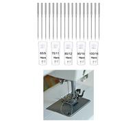 50Pcs Filettatura Singoli Aghi Per Macchine Da Cucire 65/9 75/11 80/12 90/14