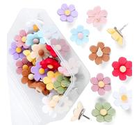 50Pcs Fiore Spille Puntine Decorative Pollici Sughero Bacheca Puntine Con Custodia Per Sughero Consiglio Bollettino Spille Per Decorazioni Murali