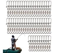 50pcs Fishing Lure snnaps Clips Lure Connector Clips