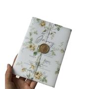 50Pcs Flower Vellum Wrap Suitable For A 5 X 7 Wedding Invitation(Color2)