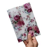 50Pcs Flower Vellum Wrap Suitable For A 5 X 7 Wedding Invitation Per Decoration(Color4)