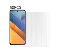 50PCS for Xiaomi Poco M6 4G Screen Protector 2.5D 0.3mm Clear Tempered Glass Film