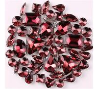 50Pcs forme miste cristallo di vetro cucire su strass artiglio impostazione Flatback abito da sposa scarpe borsa fai da te assetto abbigliamento accessori