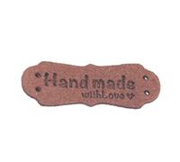 50pcs Handmade with Love Etichetta Etichetta Decorazione Ornamento Accessorio per Bambini Adulti Artigianato Forniture Abbigliamento Etichetta Cucito