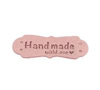 50pcs Handmade with Love Etichetta Etichetta Decorazione Ornamento Accessorio per Bambini Adulti Artigianato Forniture Abbigliamento Etichetta Cucito