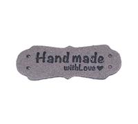50pcs Handmade with Love Label Knit cucito etichetta decorativa forniture per vestiti cappello maglione cappotto decorazione etichette fatte a mano
