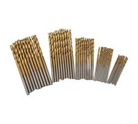 50pcs HSS Drill Bits Set Eccezionale Durezza per Vari Compiti di Perforazione