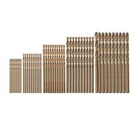 50pcs HSS M35 Cobalto Drill Bit Collection per Acciaio Inox con 135 Gradi Split Point Punte per Lavori di Precisione