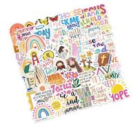50Pcs Inspirational Bibbia Citazione Adesivo Estetico Adesivo per Notebook Journal Bottiglia D'acqua Laptop Scrapbook Cassa Del Telefono Energia positiva