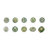 50pcs Lacquer Wax Relief Stickers Paper Materials DIY Scrapbooking Collage Junk Journal Decor Sticker(COLOR-3)