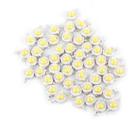 50pcs LED 3.7V 50pcs SMD 1W Freddo Caldo Bianco LED Perline Lampada Lampadina Chip Adatto per Proiettore Riflettore(2#)