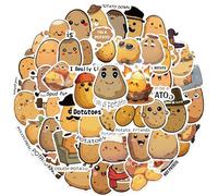50PCS Lemorni Funny Cartoon Potato Adesivi (patate)