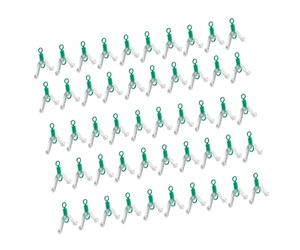 50pcs Linea Da Pesca Spazio Ramo Girevole Contattore 8 Forma Anello Attrezzatura Da Pesca Subwire Connettore Tackle