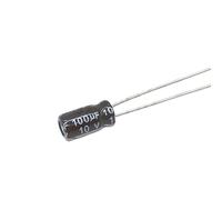 50pcs/lot 10V 100UF high frequency aluminum electrolytic capacitor 4 * 7mm