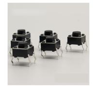 50pcs/lot 6x6x5MM 4PIN G90 Tactile Tact Push Button Switch Direct Self-reset DIP Top Copper