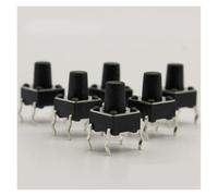 50pcs/lot 6x6x8MM 4PIN G93 Tactile Tact Push Button Switch Direct Self-Reset DIP Top Copper