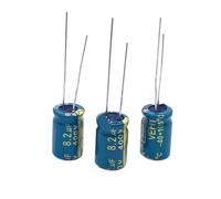 50pcs/lot 8.2UF high frequency low impedance 400V 8.2UF aluminum electrolytic capacitor size 8X12 S111 20% MQXFCZUX