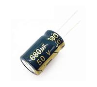 50pcs/lot H206 50V 680UF aluminum electrolytic capacitor size 13 * 20 680UF 50V 20% RRBXXUYN