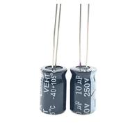 50pcs/lot S74 250v 10UF aluminum electrolytic capacitor size 8 * 12 10UF 20% Capacitance Meters