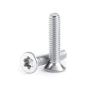 50pcs M2 5 in acciaio inossidabile SS304 Viti a stella a stella piatta viti per la macchina per la corrosione ad alta resistenza ad alta resistenza resistenza agli (M2,5×10)