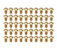 50Pcs M4 Hex Socket Screws, Pure Copper Half Round Head Fasteners with Smooth Surface and High Wear Resistance, Assorted Lengths 8mm 10mm 12mm 16mm for Electronics DIY Repair Proje (M4*8 mm)