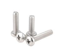 50pcs M4 M5 Lunghezza 8-30mm Vite a testa piatta a croce in acciaio inossidabile 304 a(8MM,M5)