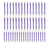 50Pcs Metal Retractable Click Ballpoint Pens - Silver Clip Write Jig