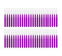 50Pcs Micros Sopracciglio Pennello Pettine Ciglia Spazzola Con Tappi Multifunzionale Brow Laminazione Per Estensioni Ciglia Spazzole Per Sopracciglia Estensioni Strumento