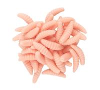 50pcs morbido silicone larve lombrichi esche morbido pane artificiale pesca esche esche artificiali jigging wobbler jigging wobblers attrezzature da pesca attrezzature