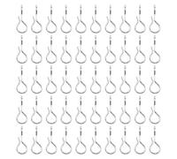 50pcs Mosca di Pesca Snap Acciaio Rapido Cambiamento Lure Clip Per Gancio Rapido Cambio di Esca Connettore Ad Alta Resistenza