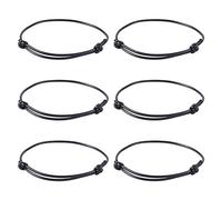 50Pcs Nero Regolabile Coreano Cerato Poliestere Cordone Braccialetto Che Fa per Amicizia Coppie String Bracciali Fai Da Te Artigianato Gioielli Forniture Diametro 40 ~ 70mm