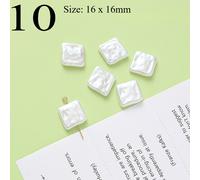 50pcs Perla Finta Accessori Acrilico Loose Perline Fai Gioielli Collana Tessuto