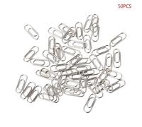 50Pcs Piccolo Mini Metallo Clip Carta Segnalibri Foto Lettera Binder Scuola Su