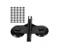 50Pcs Plastic Aquarium Isolation Plate Fish Tank Divider Suction Cup Clip Divider Holders50Pcs Black