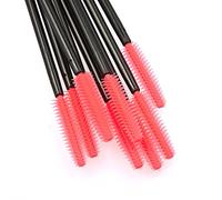 50Pcs Professionale Mini Silicone Testa Lash Brush Pack Nero Torre Forma Pennello One-Off Piegaciglia Confezione Regalo Di Dimensioni Bella e Attraente