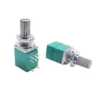 50pcs RV097NS 8pin B 10K 50K 100K RV097 RK097NS potenziometro singolo collegato con interruttore albero audio 15mm tenuta amplificatore di potenza(100K Ohm)