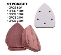 50PCS Set Carta Vetrata a Rete con Supporto per Levigatura per Legno e Metallo