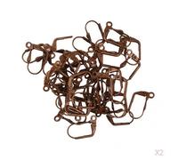 50pcs Shell Flower Leverback Orecchino Wire Coil Jewelry Trovare Il Rame